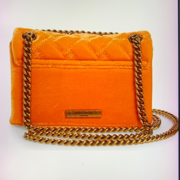 KURT GEIGER LONDON MINI KENSINGTON VELVET CROSSBODY BAG - Picture 2 of 7
